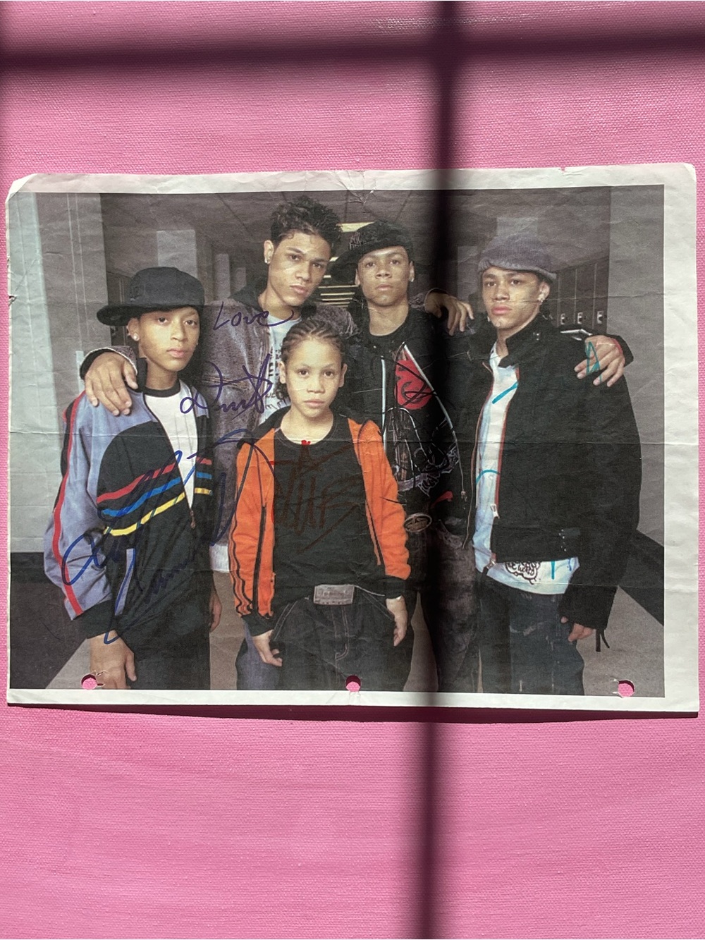 Autographed B5 Photo (Boy Band) from 2005